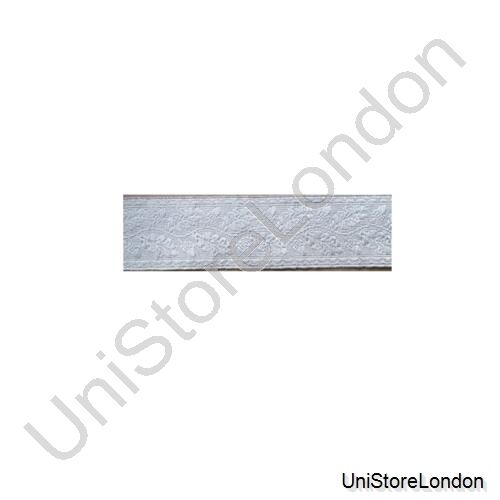 Braid Silver Mylar Oak Leaf 45 mm Rank Marking Lace Trim Sold by Meter R841