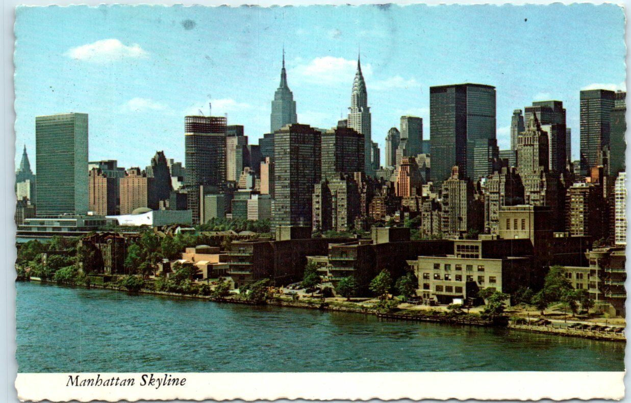 Postcard - Manhattan Skyline - New York City, New York