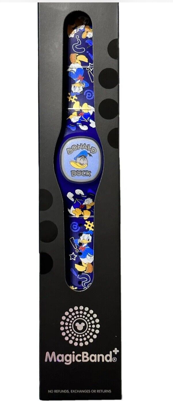 2023 Disney Parks Donald Duck Expressions Blue Magic Band Plus + NEW