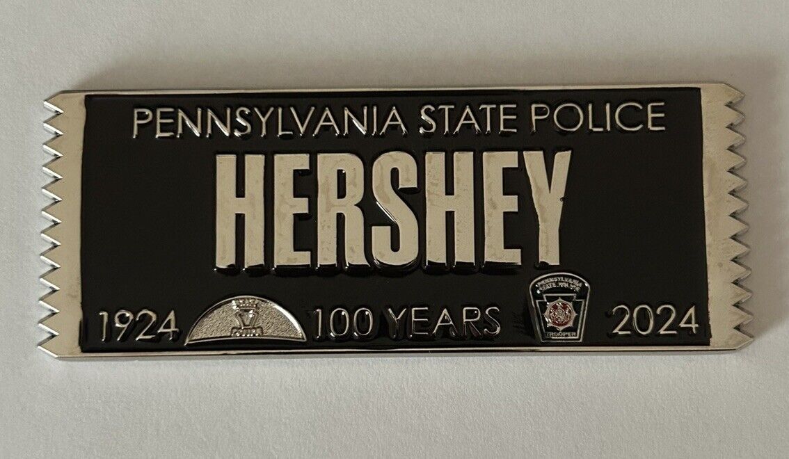 PSP Pennsylvania  State Police Hershey Bar 100th Anniversary Challenge Coin