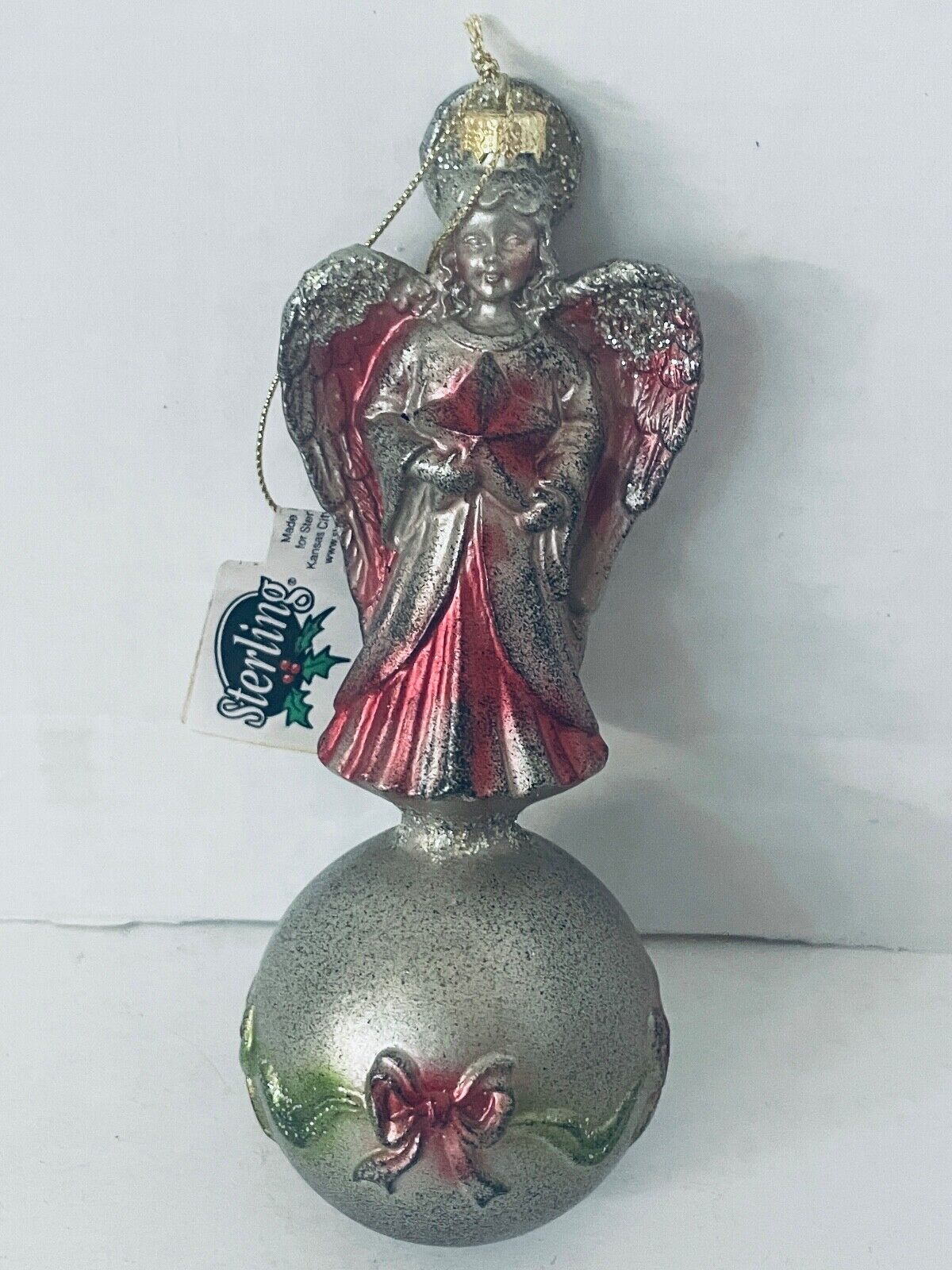 Olde Salem 6 Inch Christmas Tree Holiday Ornament Victorian Angels MWT  Vintage