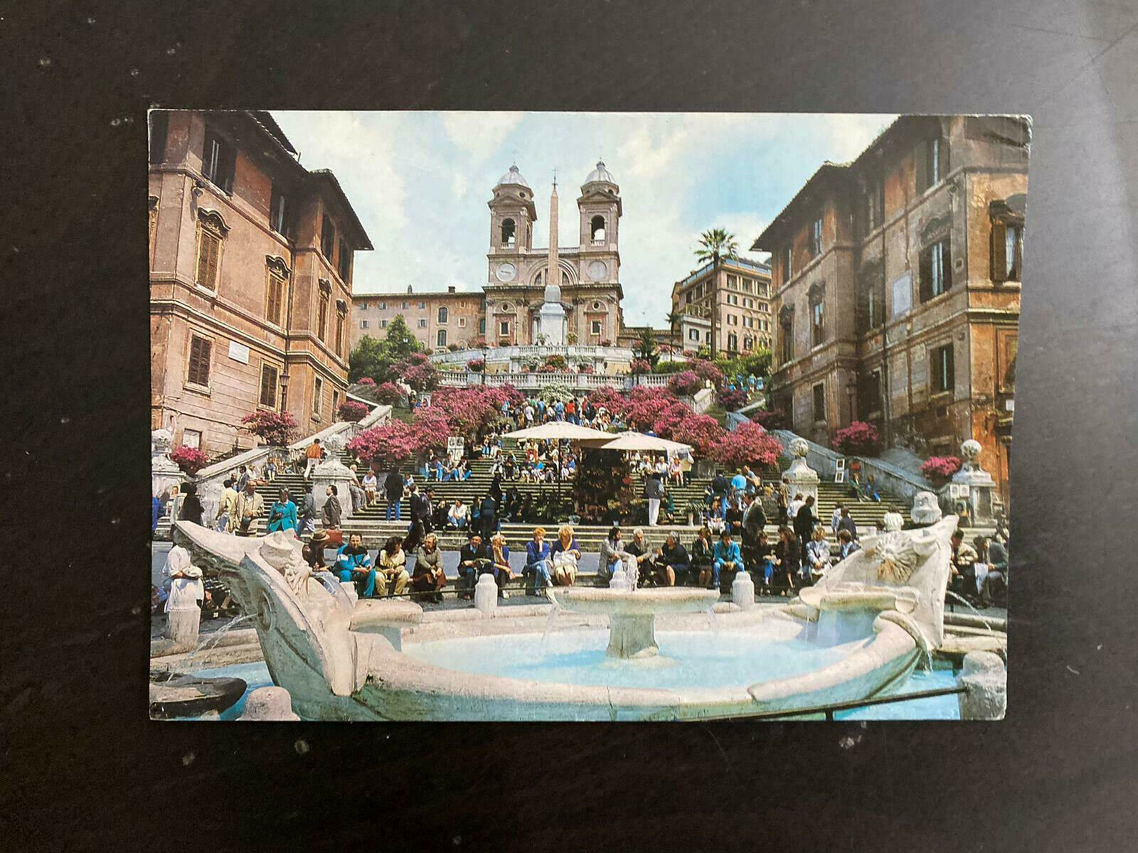 Vintage Memorial photo Roma Plurigraf Terni  Post 2 Stamp Italia 750 Printed  