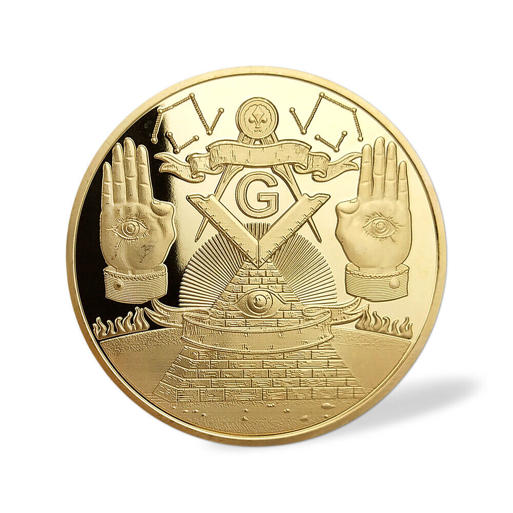 Masonic Lodge Challenge Coin Grand Patrons Scottish York Rite Freemasonry Gift