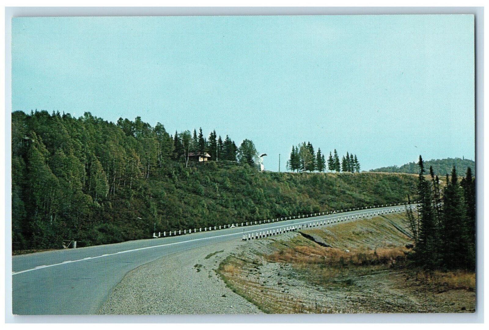 c1960s Lake Superior, Trans-Canada Highway, Wawa, Ontario Canada Postcard