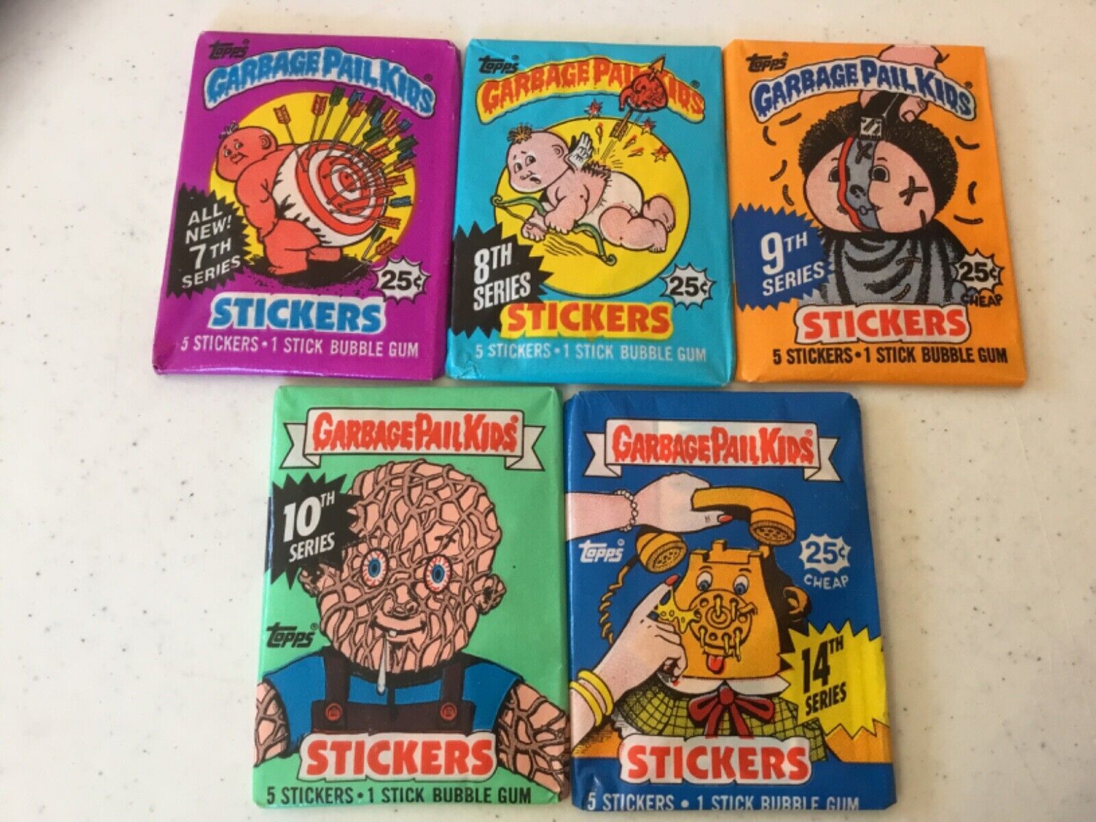 GPK\'S SERIES 7,8,9,10 & 14 PACKS UNOPENED AND SEALED