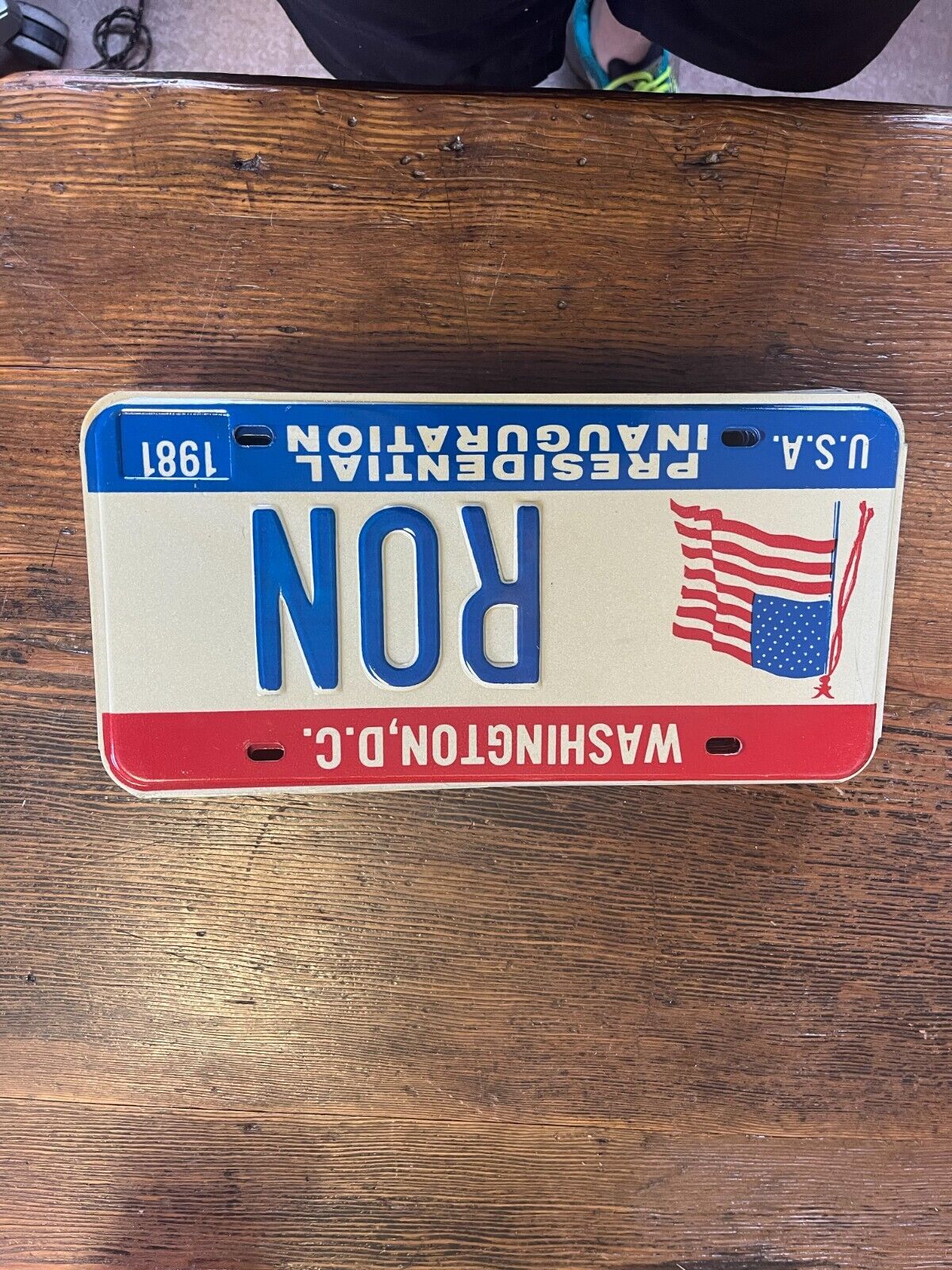 1981 Washington DC License Plate Presidential Inauguration 1981 USA NEW #RON