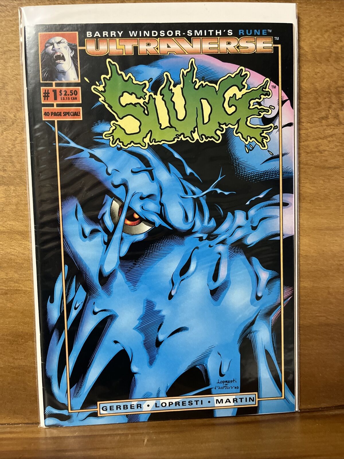 Sludge #1 Ultraverse Malibu Comics 1993 Ungraded