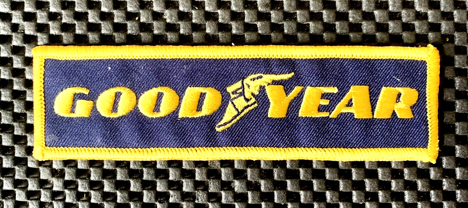 GOODYEAR EMBROIDERED SEW ON PATCH AUTOMOBILE TIRES 5 1/2\