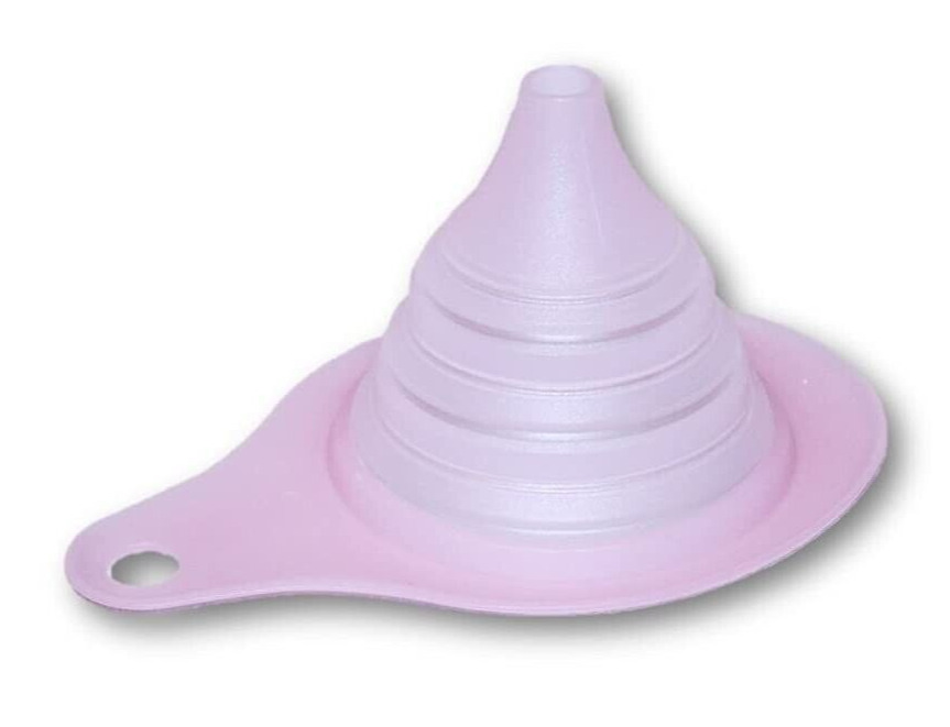Tupperware Flat-Out Funnel Round Collapsible Kitchen Tool Light Pink 6269 ❤️