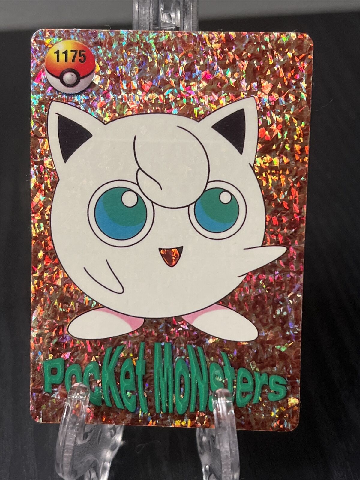 Pokémon Vending Machine Holo Prism Sticker Card #1155 Mr. Mime 1175 Jigglypuff