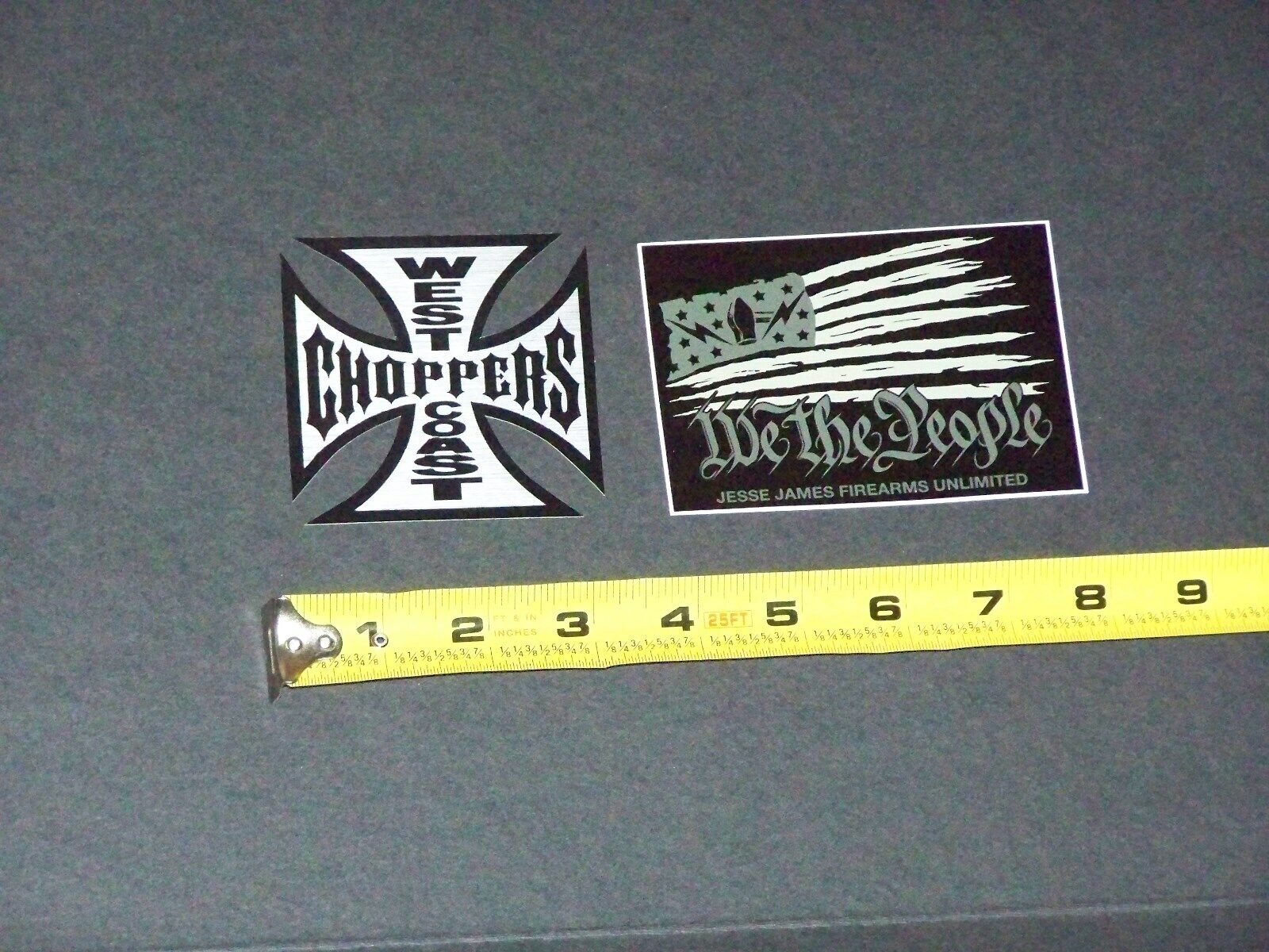 WEST COAST CHOPPERS & JESSE JAMES We the People FIREARMS Decal Stickers Lot Set