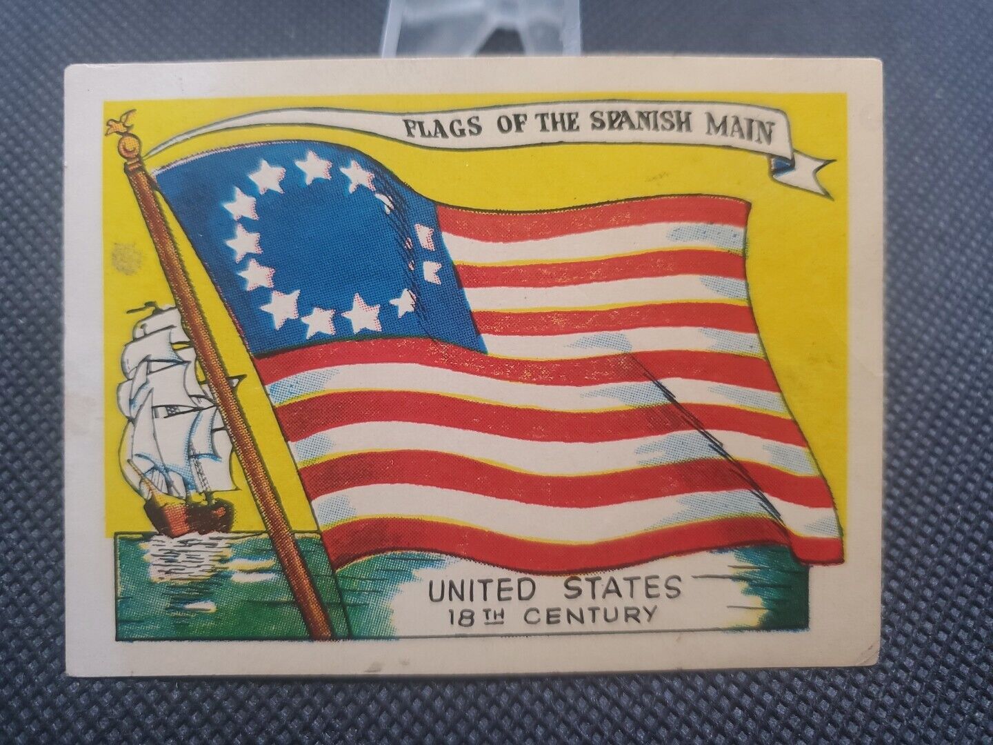 Rare 1961 Fleer Pirates Bold Flag Sticker - United States 18th Century