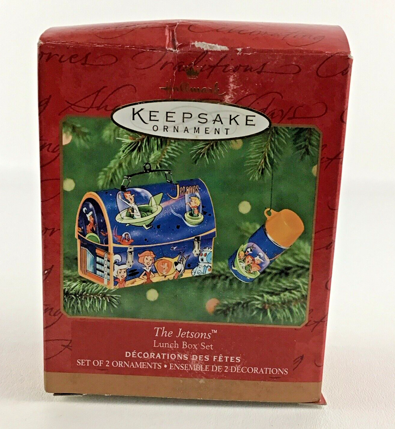 Hallmark Keepsake Christmas Ornament The Jetsons Lunch Box Set Vintage 2001 New