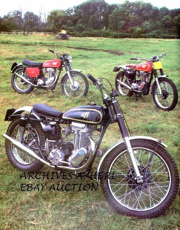 AJS and Matchless model line publicity motorcycle photo