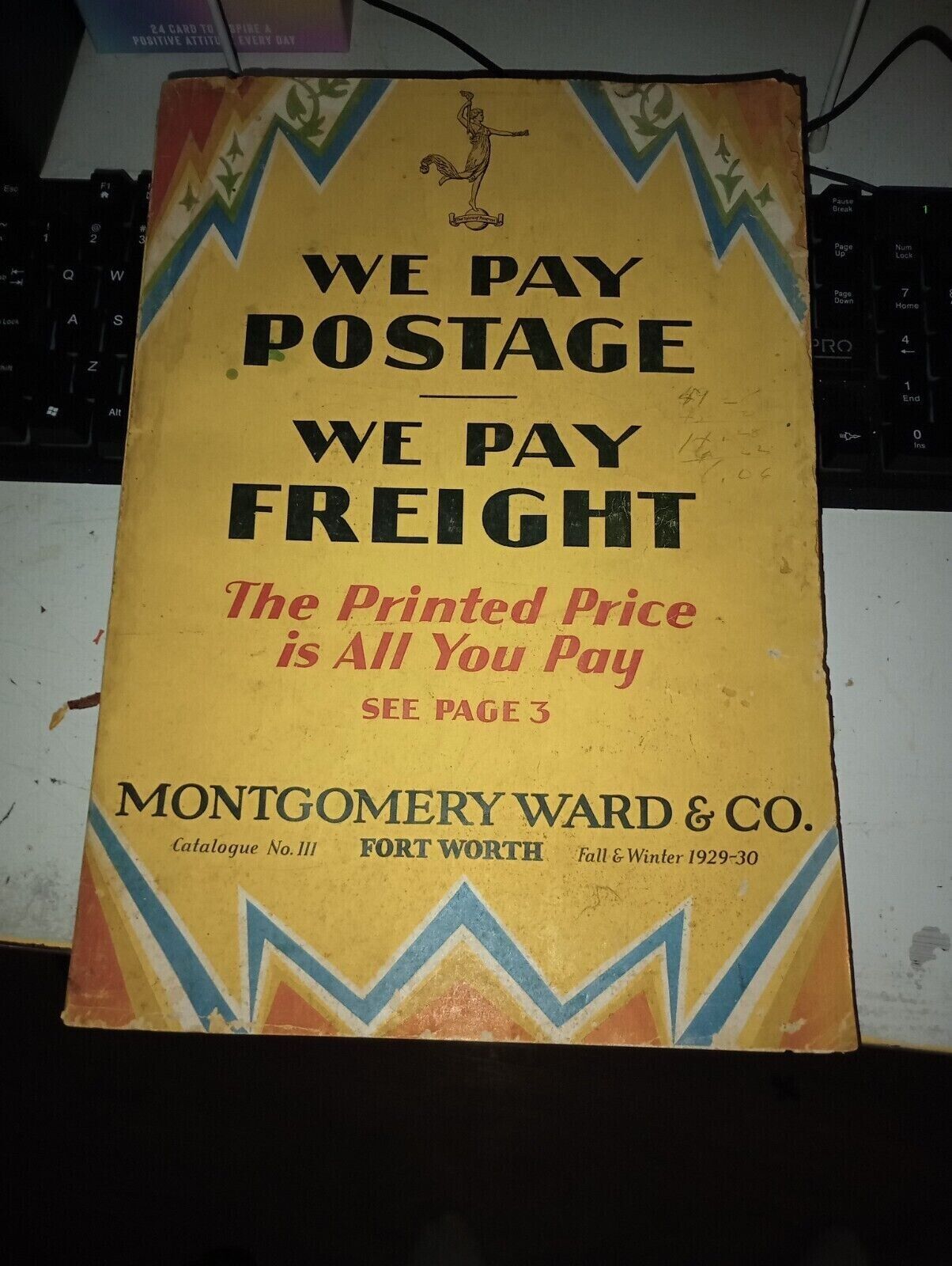 vintage 1929-1930 Montgomery ward catalog