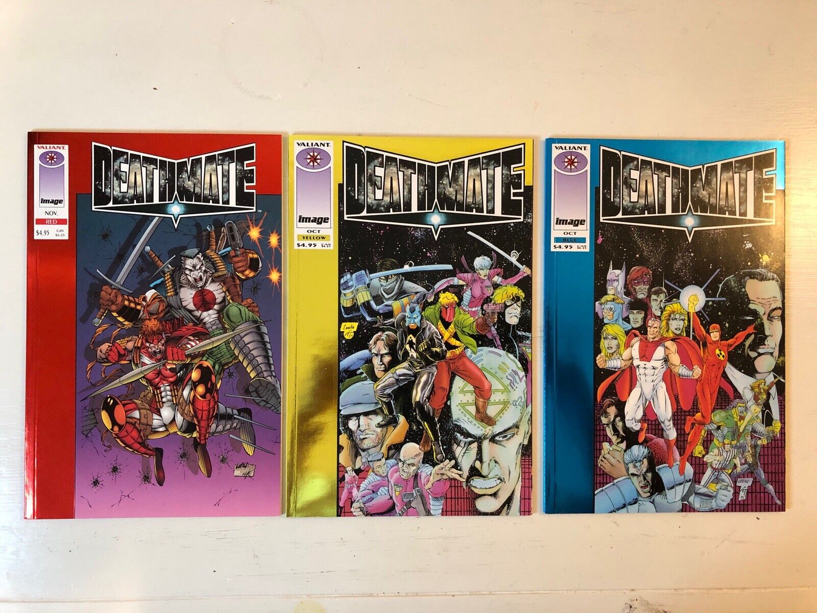 DeathMate Comic Lot: Blue,Red,Yellow, Black, Epilogue And Prologue VF-NM