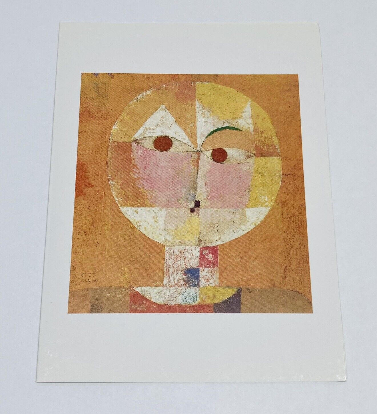 Phaidon Press Greeting Card “Senecio” Paul Klee Abstract Divided Faces Art P1