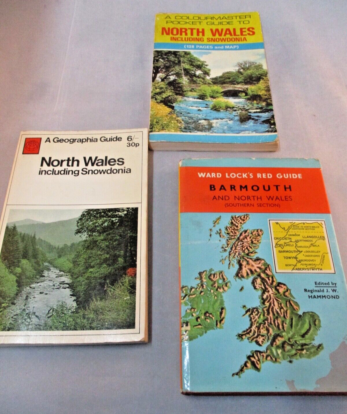 Vintage Retro North Wales Walking/Tourist Guides Handbooks/Maps - 1960\'s-70\'s
