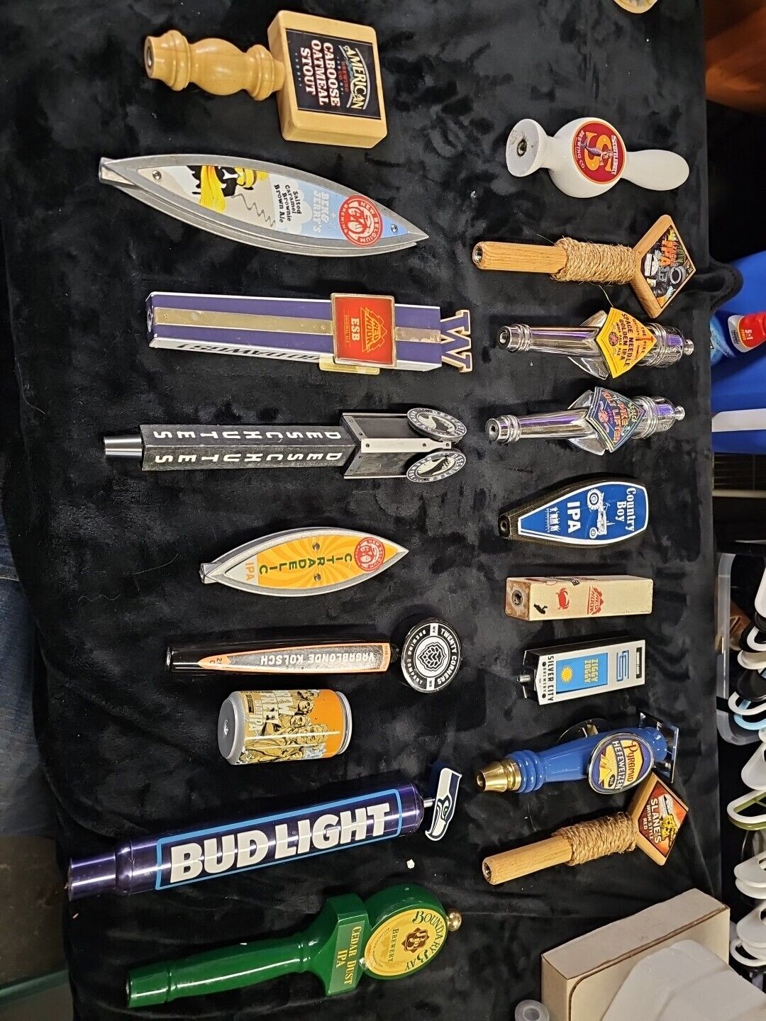 Lot of 18 Beer Tap Handles - Various Sizes 