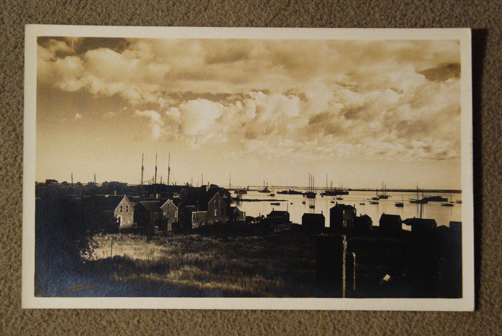 Nantucket Harbor - Massachusetts - RPPC - Postcard