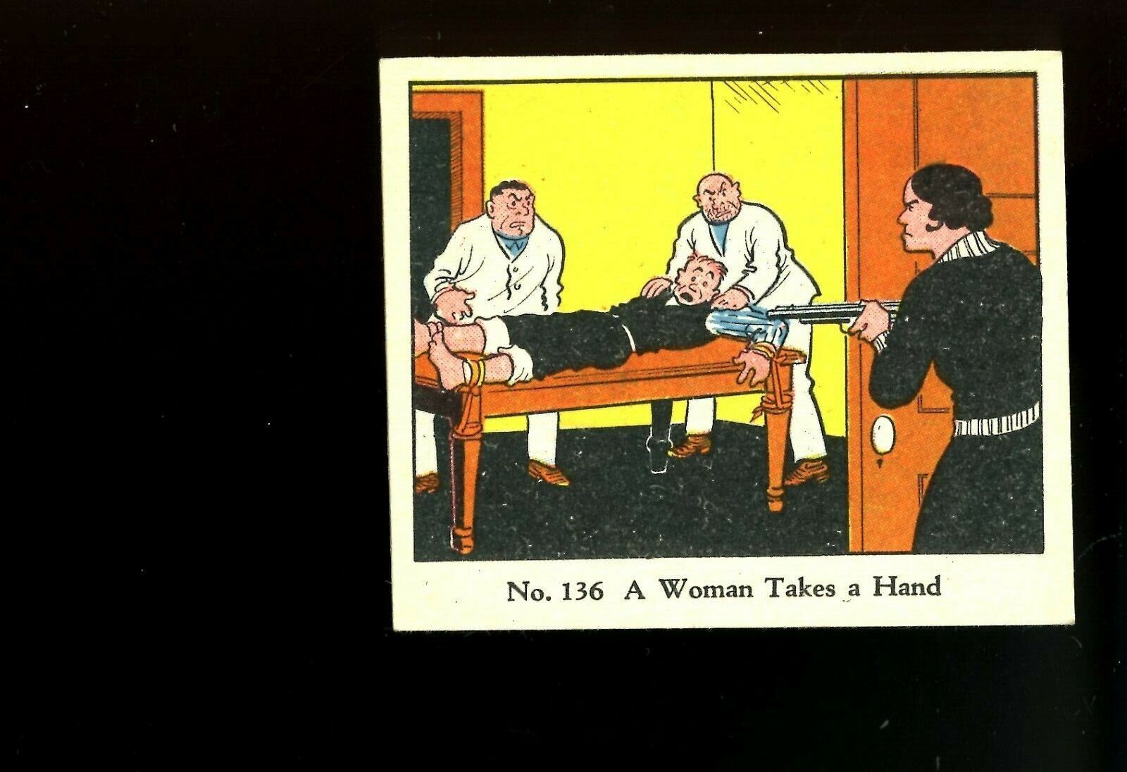1937 R41 Walter H. Johnson Dick Tracy Caramels #136 A Woman Takes a Hand