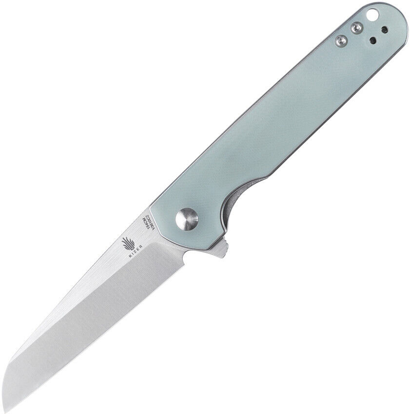 Kizer Cutlery LP Pocket Knife Linerlock Jade G10 Folding 154CM Blade