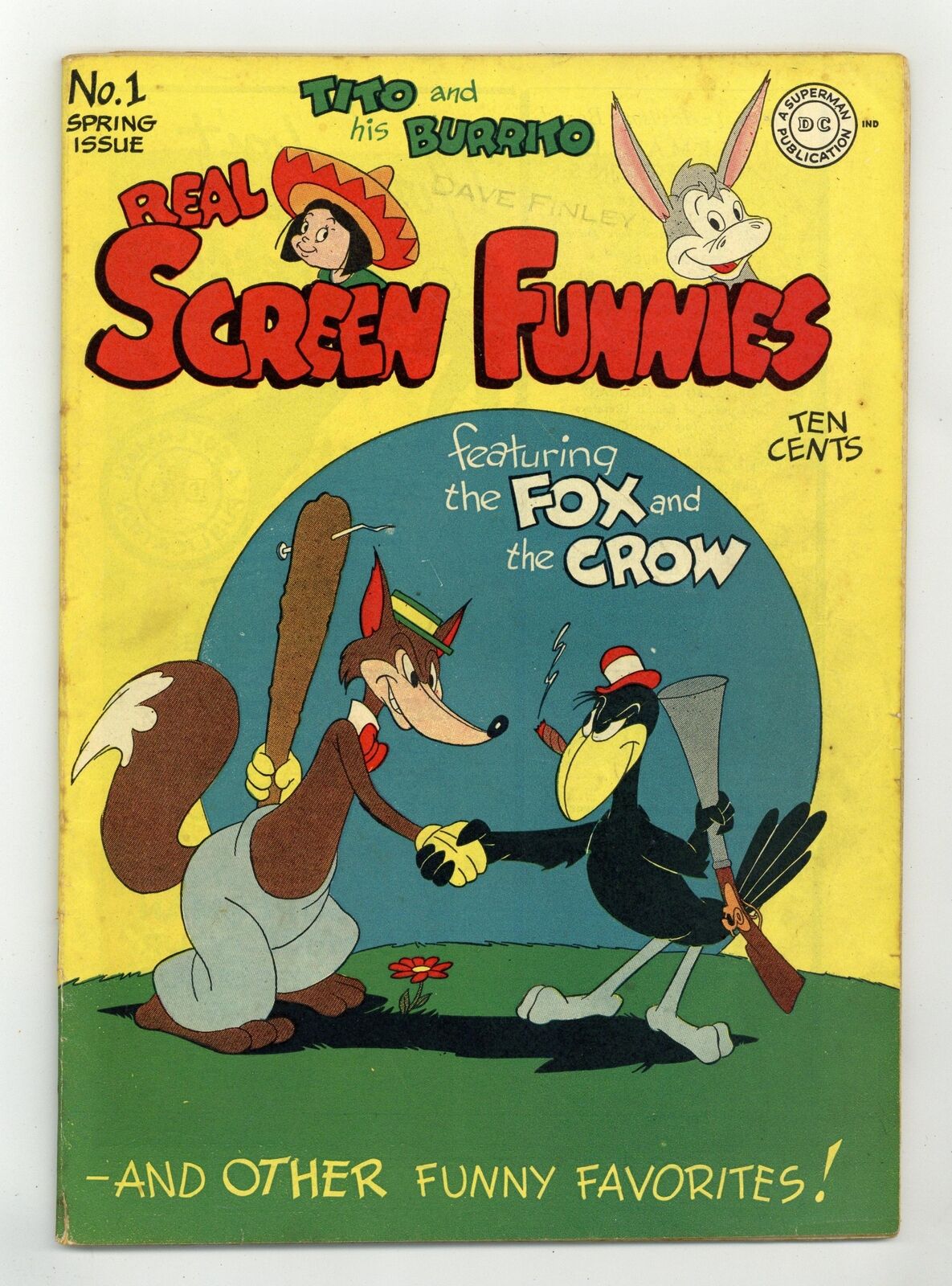 Real Screen Comics #1 VG+ 4.5 1945