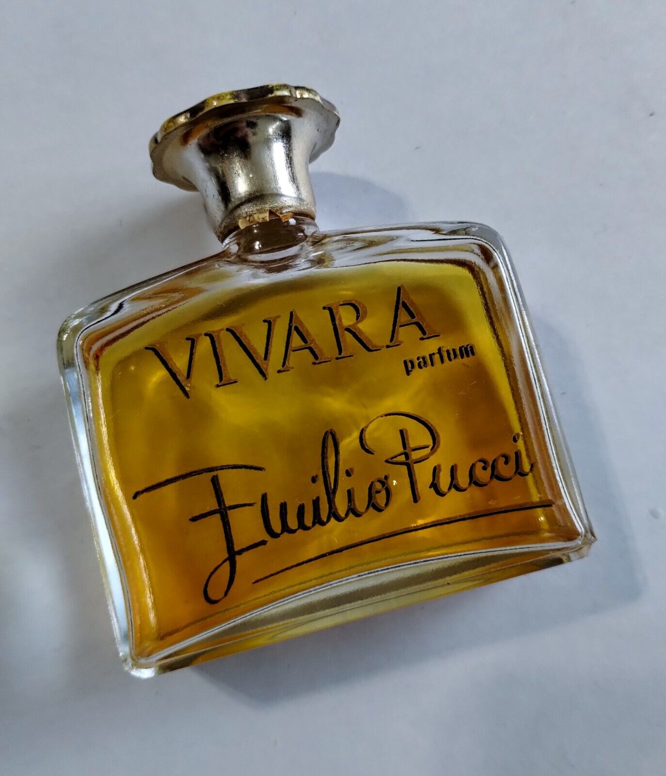 *Rare *Vintage VIVARA EMILIO PUCCI Pure Splash Perfume France 1 oz ca 1/3 full 