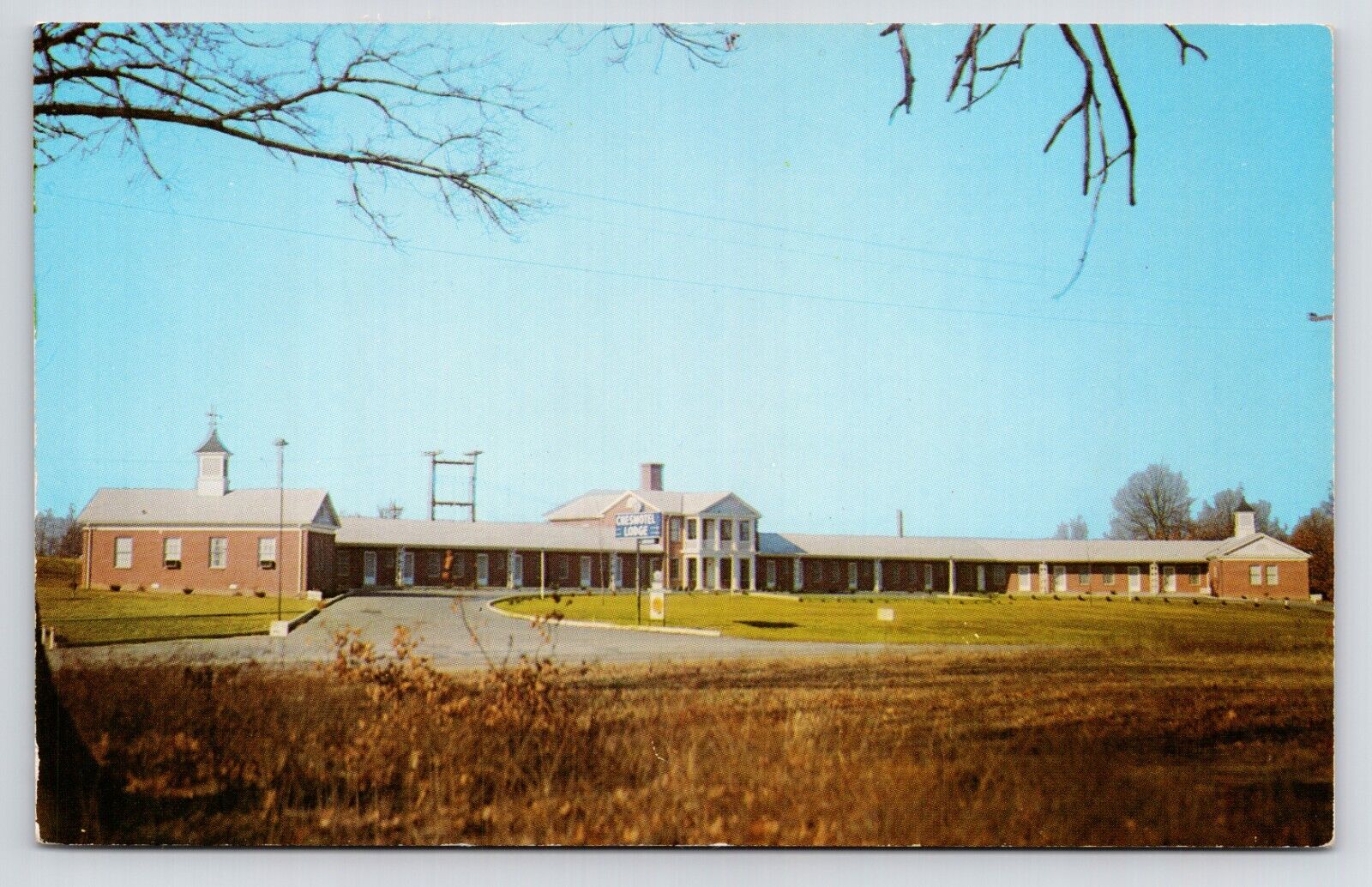 1960s~Chesmotel Lodge~Coach & Four Restaurant~Hopkinsville KY~Vintage Postcard