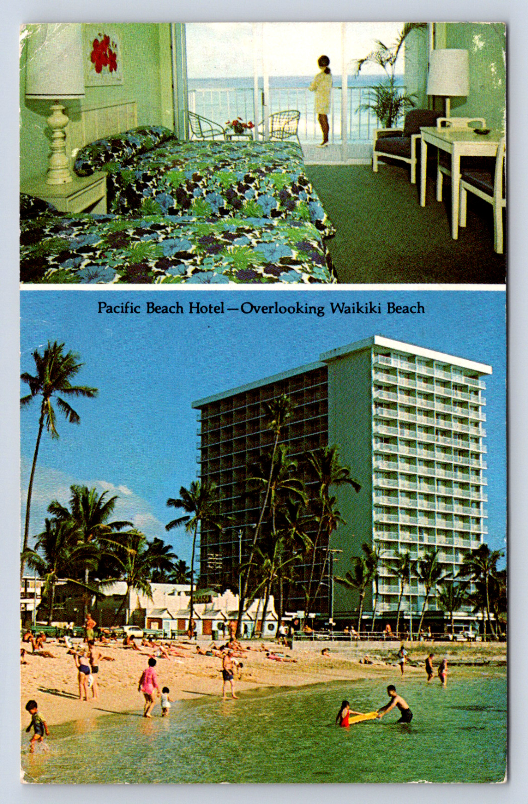 Vintage Postcard Pacific Beach Hotel Waikiki Hawaii