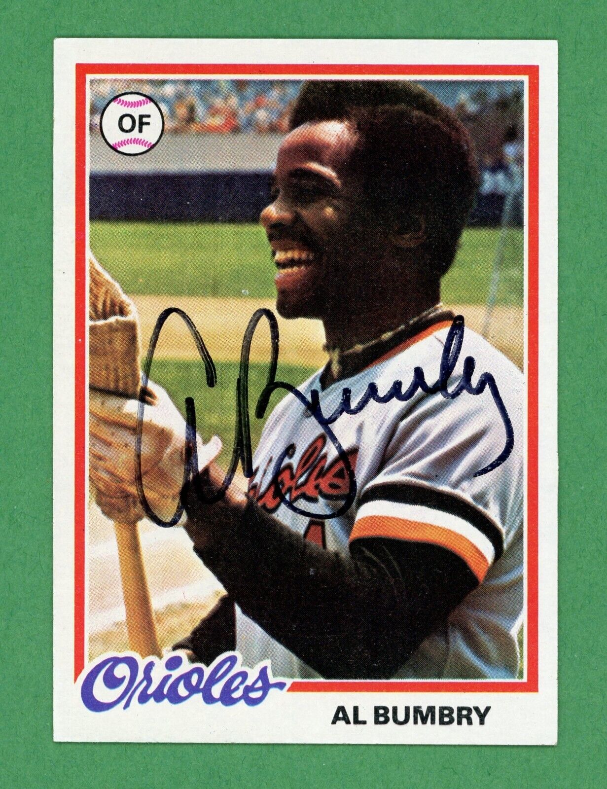 Al Bumbry MLB Baltimore Orioles 1983 World Series Win Signed Trading Card E25273