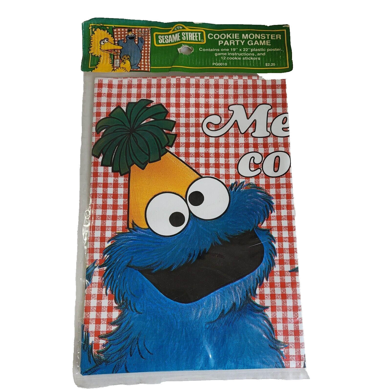 Vintage 1980 Cookie Monster Party Game Sesame Street Sealed