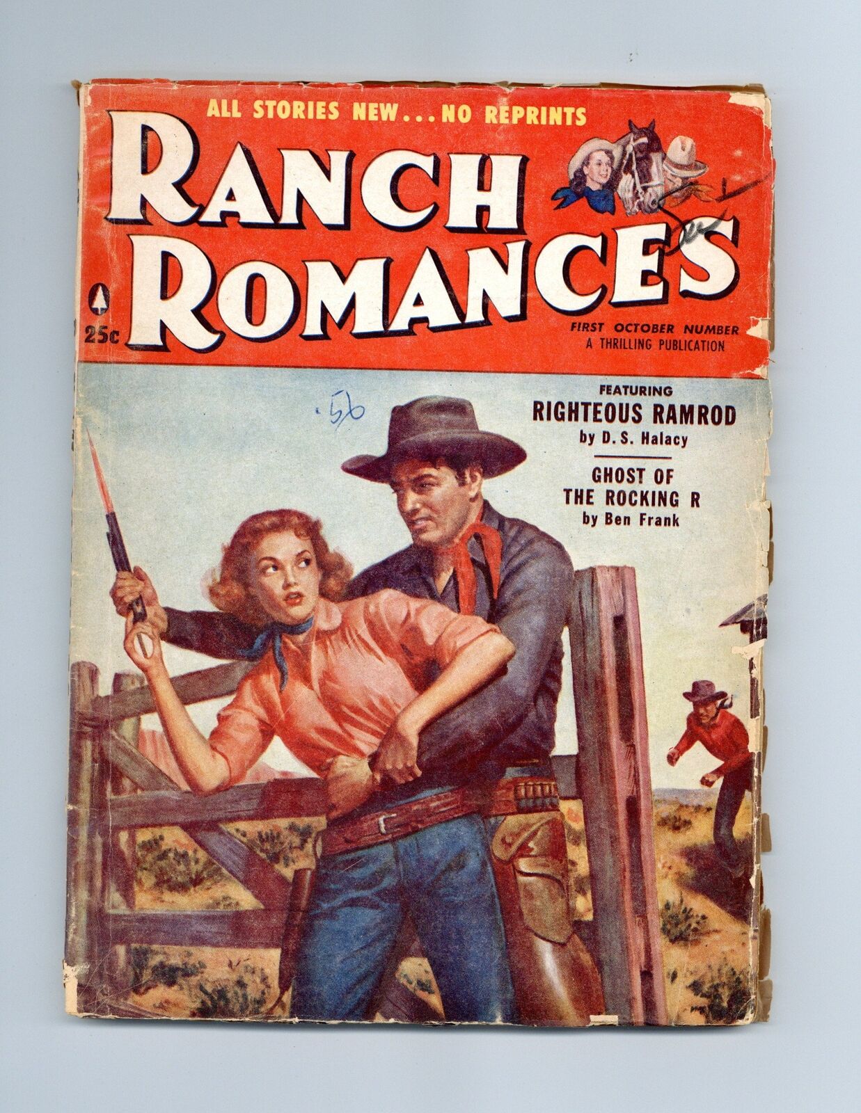 Ranch Romances Pulp Oct 1956 Vol. 200 #4 VG Low Grade