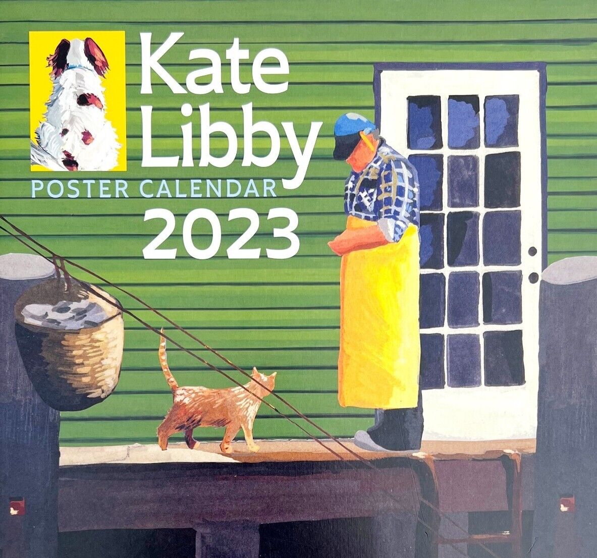 Kate Libby 2023 Poster Calender Maine OB New Coastal Nautical Unused DWDDCal