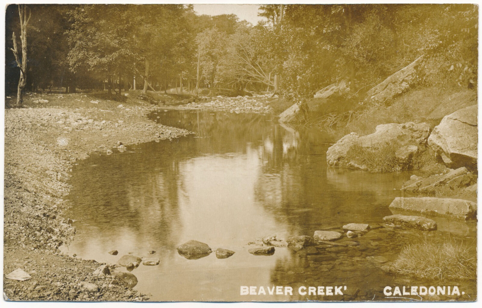 Beaver Creek, Caledonia, Minnesota 1907 RPPC