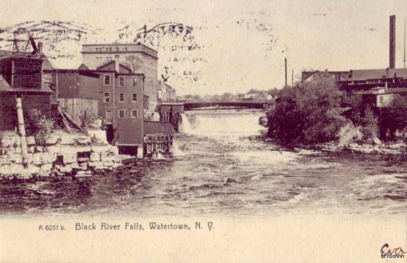 PRE-1907 WATERTOWN, NY BLACK RIVER FALLS 1907