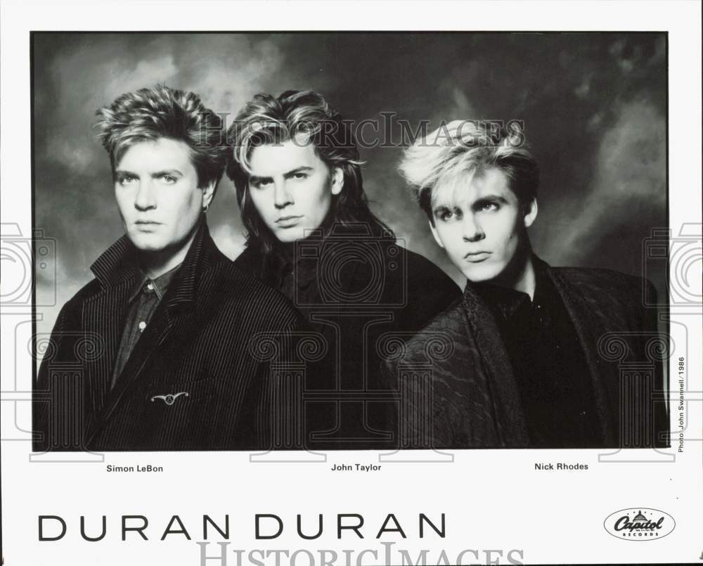 1986 Press Photo Duran Duran, Music Group - lrp99191