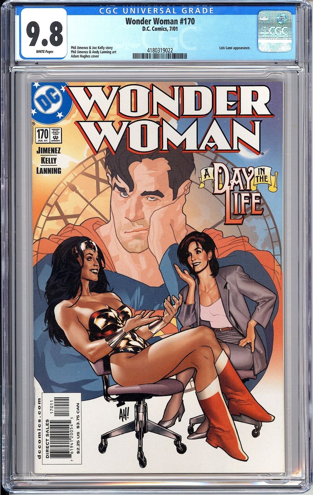 Wonder Woman 170 CGC 9.8 2001 4180319022 Adam Hughes Cover Lois Lane