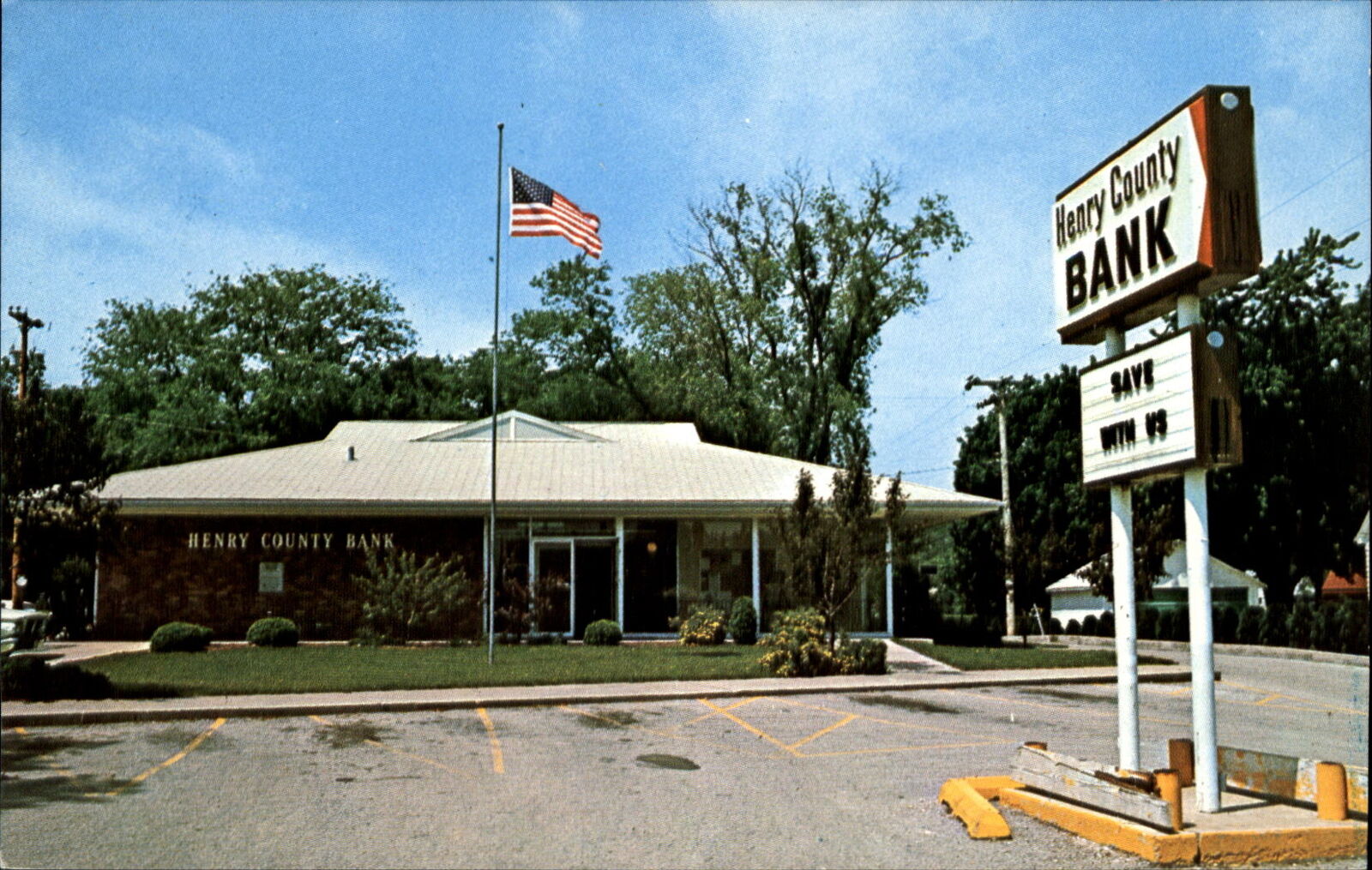 Henry County Bank Hillsboro Iowa IA ~ 1970s