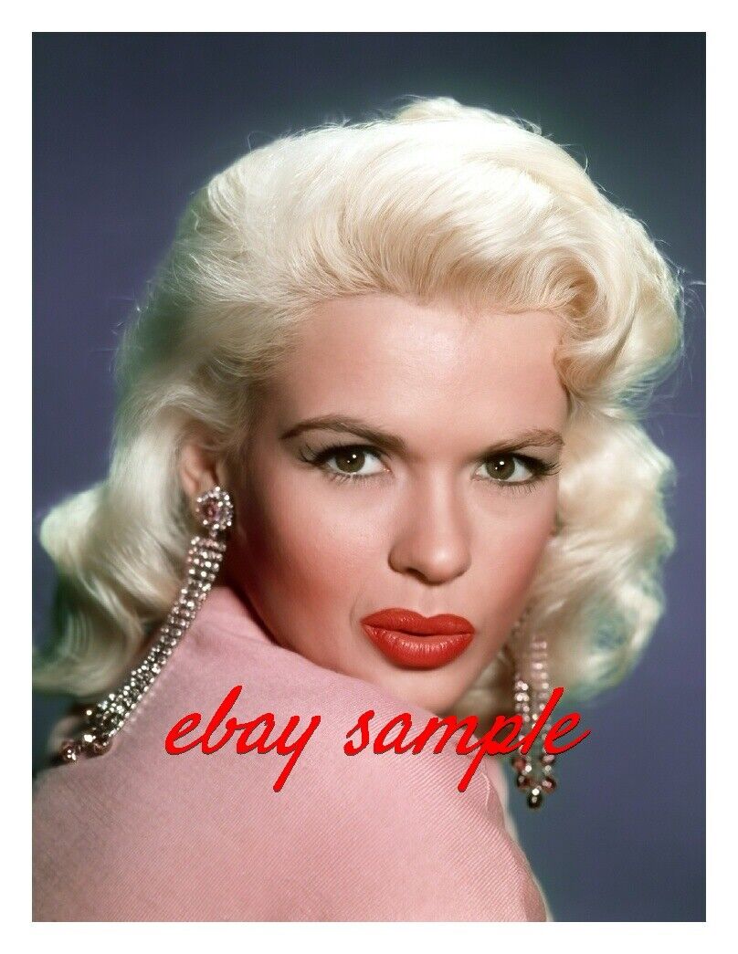 JAYNE MANSFIELD COLOR CLOSE UP PHOTO - Hollywood 1950\'s Movie Star Actress