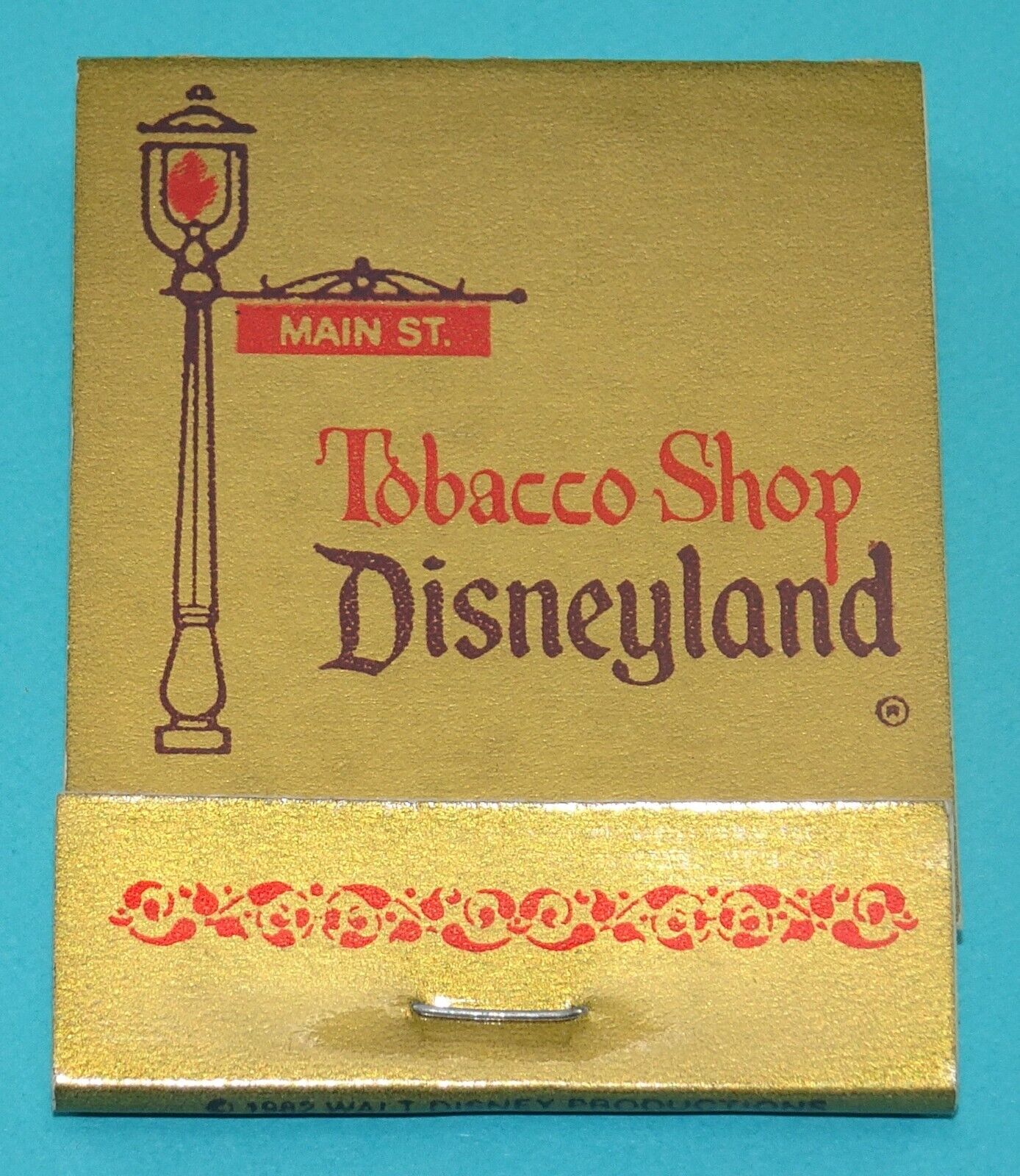 Disneyland Tobacco Shop Anaheim, CA. Vintage 20-Strike Matchbook Full Unstruck