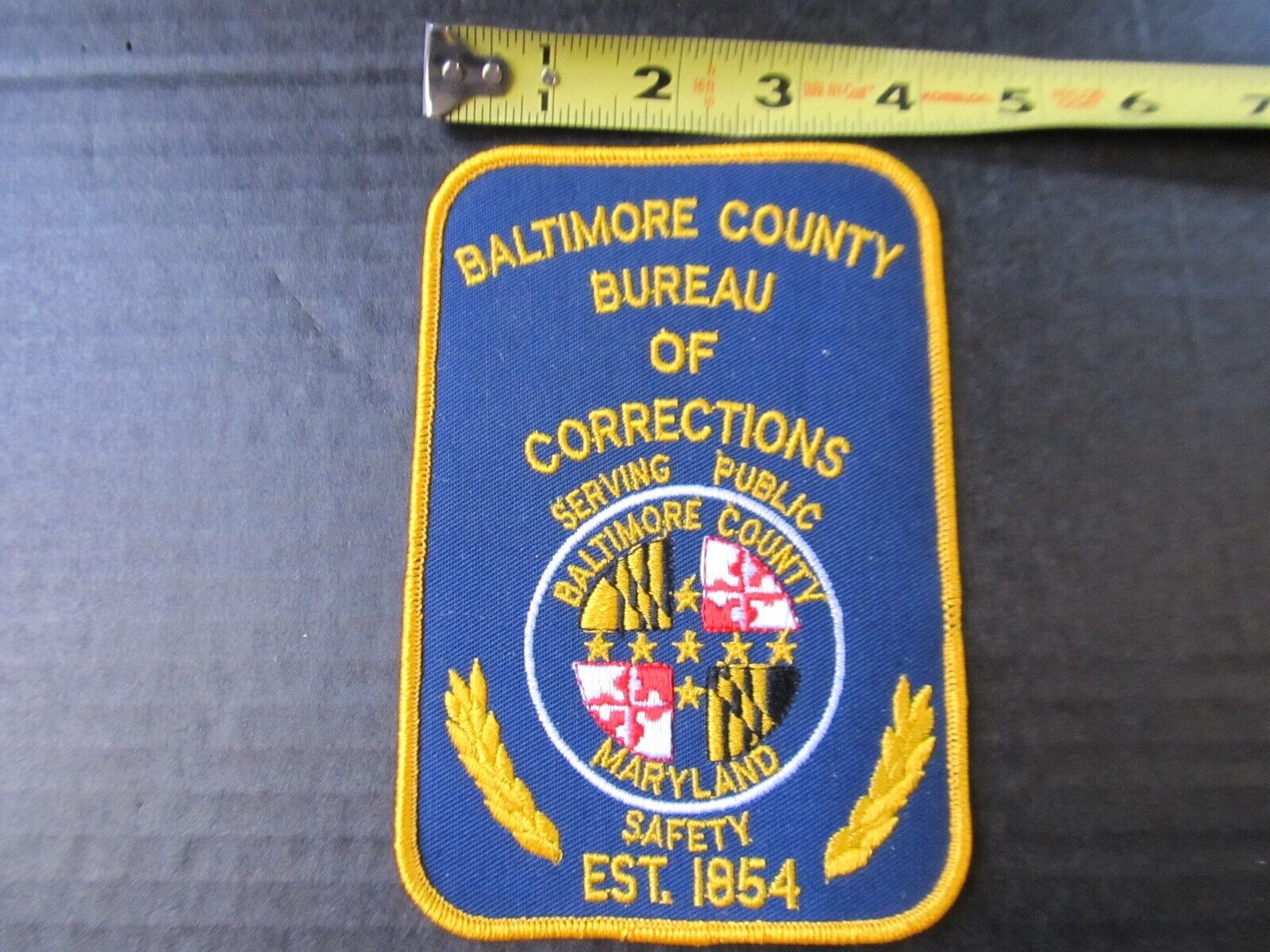 Vintage Baltimore Corrections Shoulder Patch Obsolete jail prison
