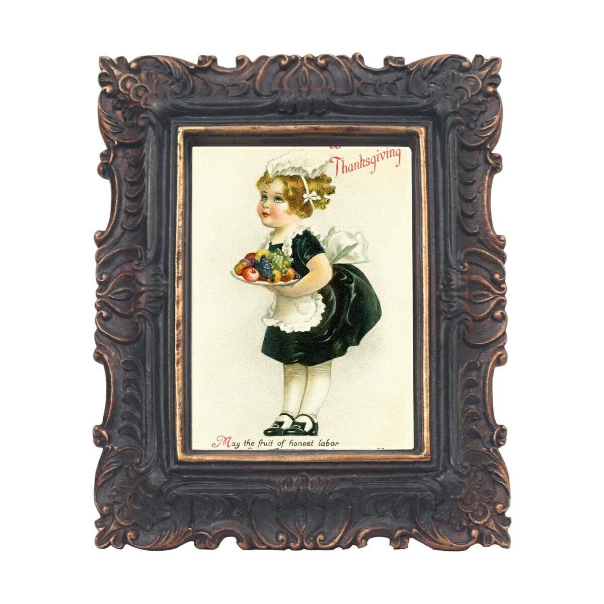 PARAFAYER Vintage Mini Picture Frame 2.5x3.5 Inch, Antique Ornate Photo Frame...