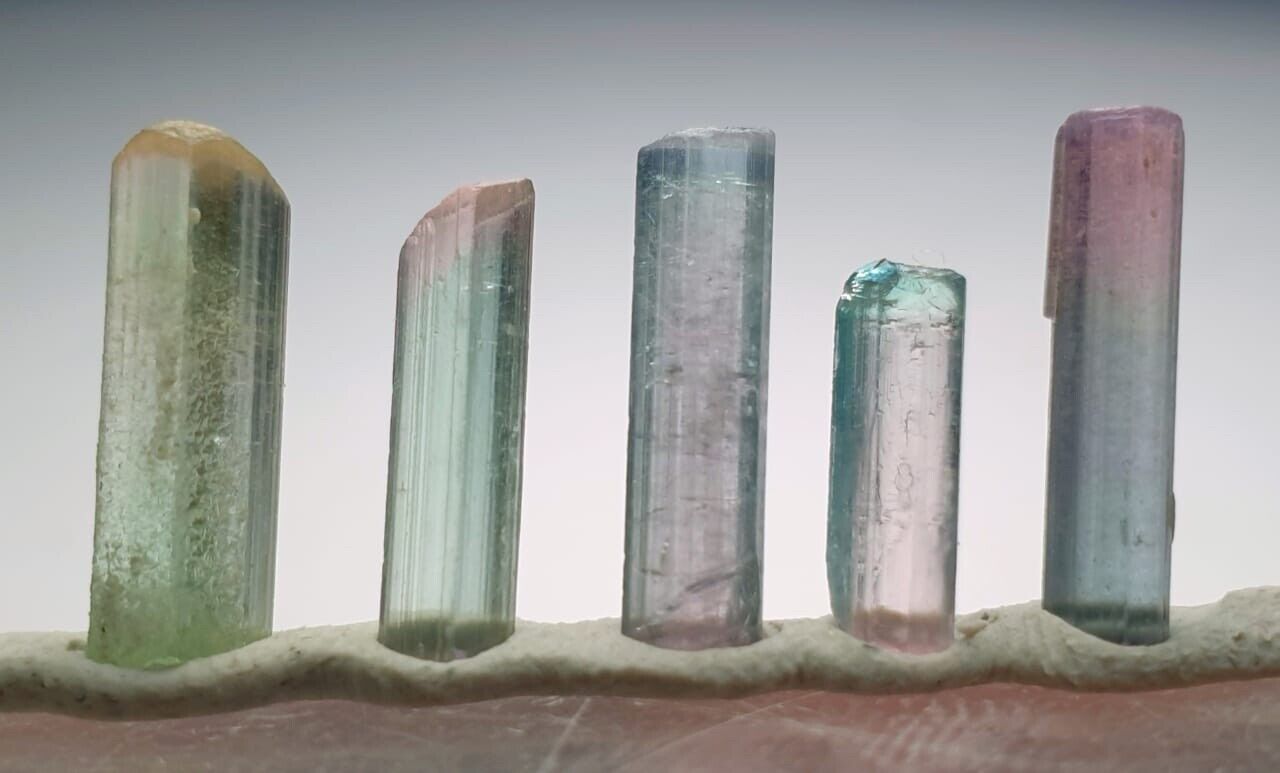 Amazing Bi Colour Tourmaline Crystals From Afghanistan
