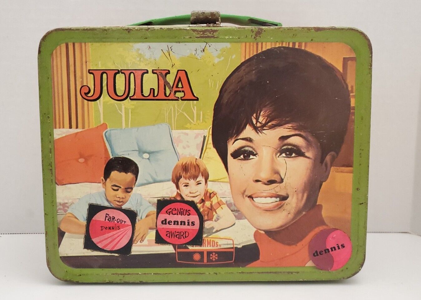 Vintage 1969 Julia Collectible Metal Lunchbox No Thermos 