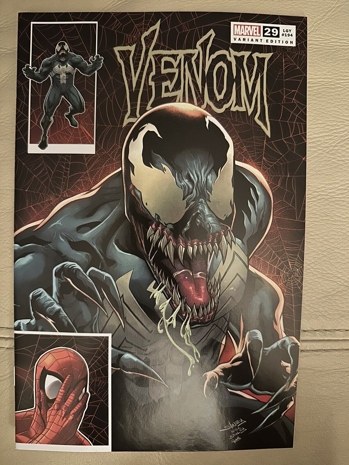 VENOM #29 LGY#194 WILL SLINEY LETHAL PROTECTOR EXCLUSIVE 1 RARE Marvel Comic
