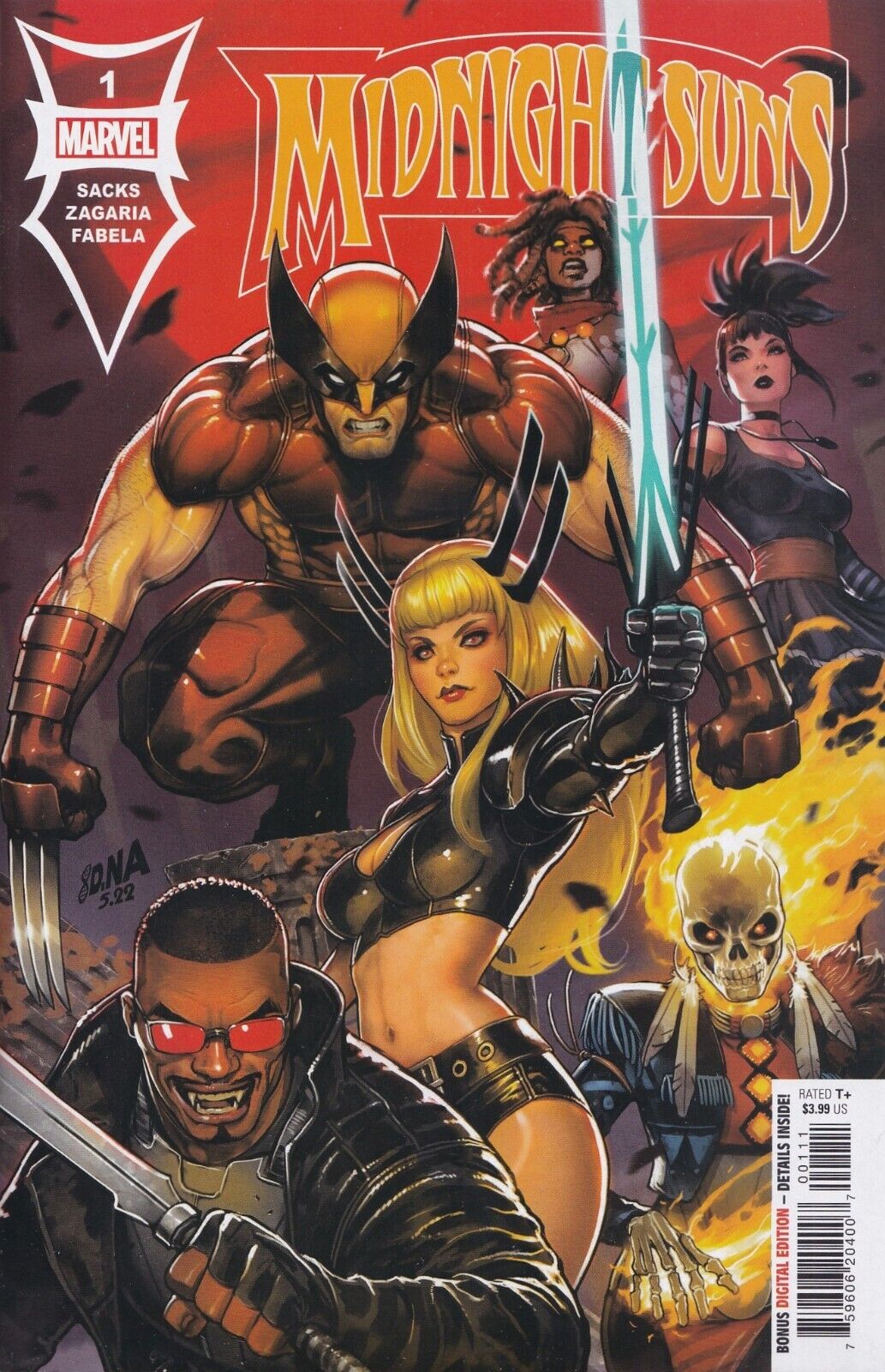 MIDNIGHT SUNS #1 (DAVID NAKAYAMA VARIANT)(2022) COMIC BOOK ~ Marvel Comics