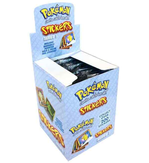Pokemon Artbox Sticker Series 1 ( 1999 ) retail  box  with 30 packs