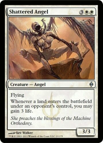 1x SHATTERED ANGEL - New Phyrexia - MTG - Magic the Gathering