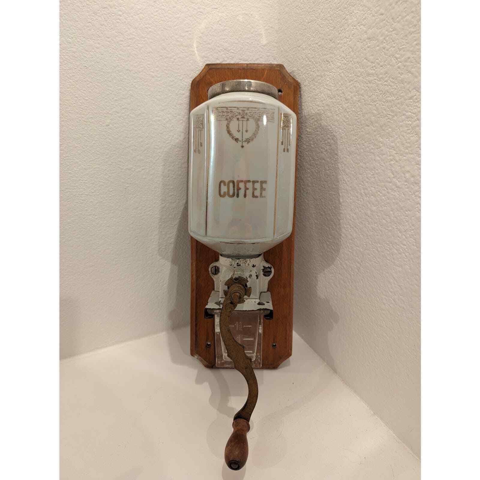 Vintage/Antique German Lusterware Lustre Wall Mount Coffee Grinder JBW
